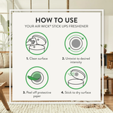 Air Wick Stick Ups Air Freshener, Sparkling Citrus, (2 Count) - Imported from USA and Dispatch from UK