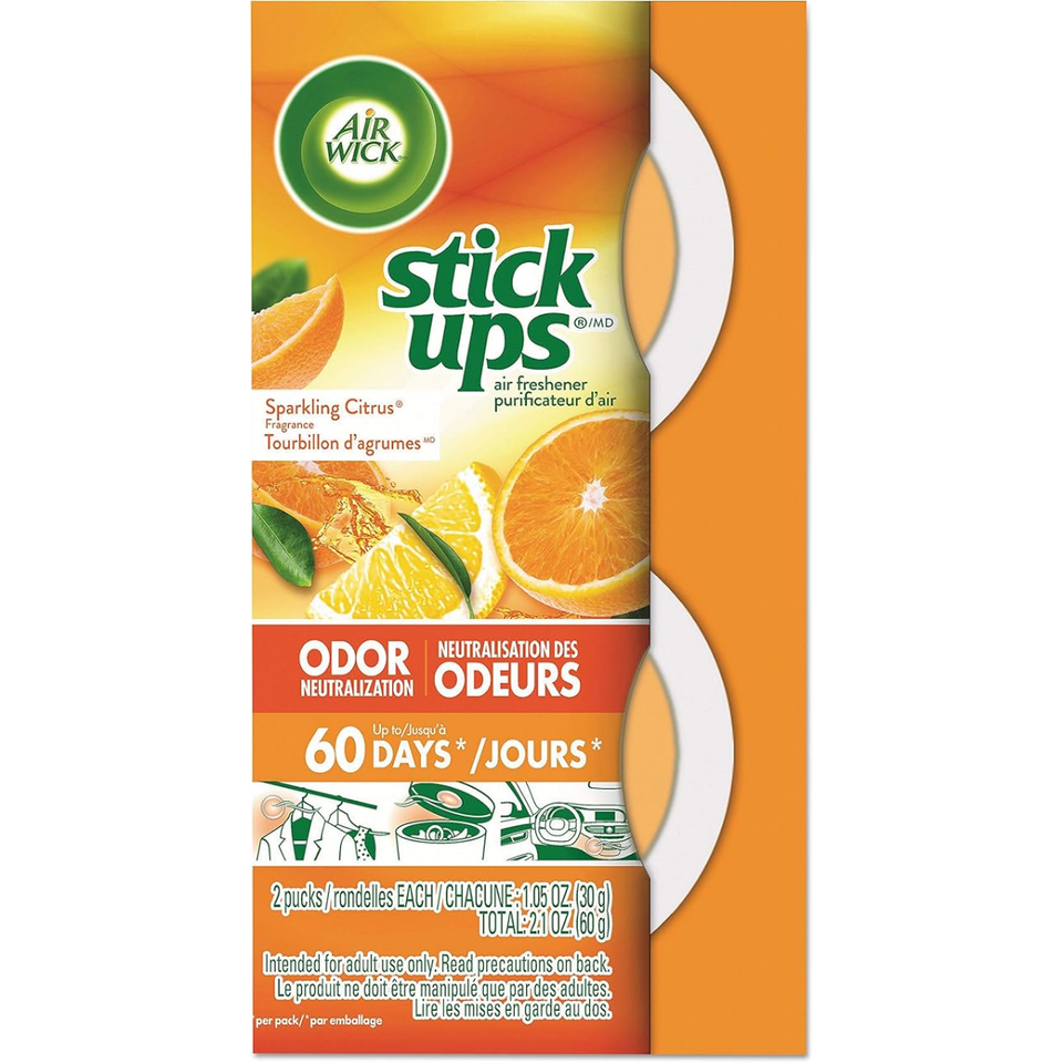 Air Wick Stick Ups Air Freshener, Sparkling Citrus, (2 Count) - Imported from USA and Dispatch from UK