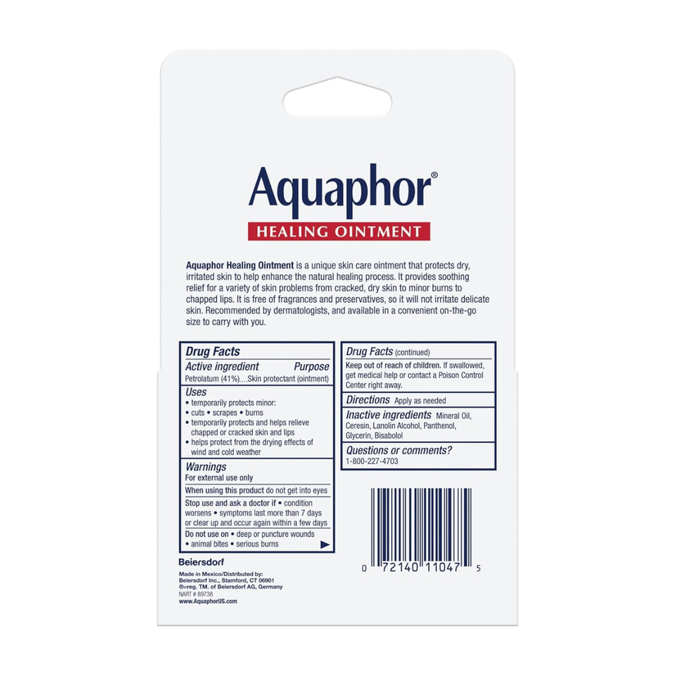 Aquaphor Advanced Therapy Heating Ointment, (10 g) Tubes - Pack of 2
