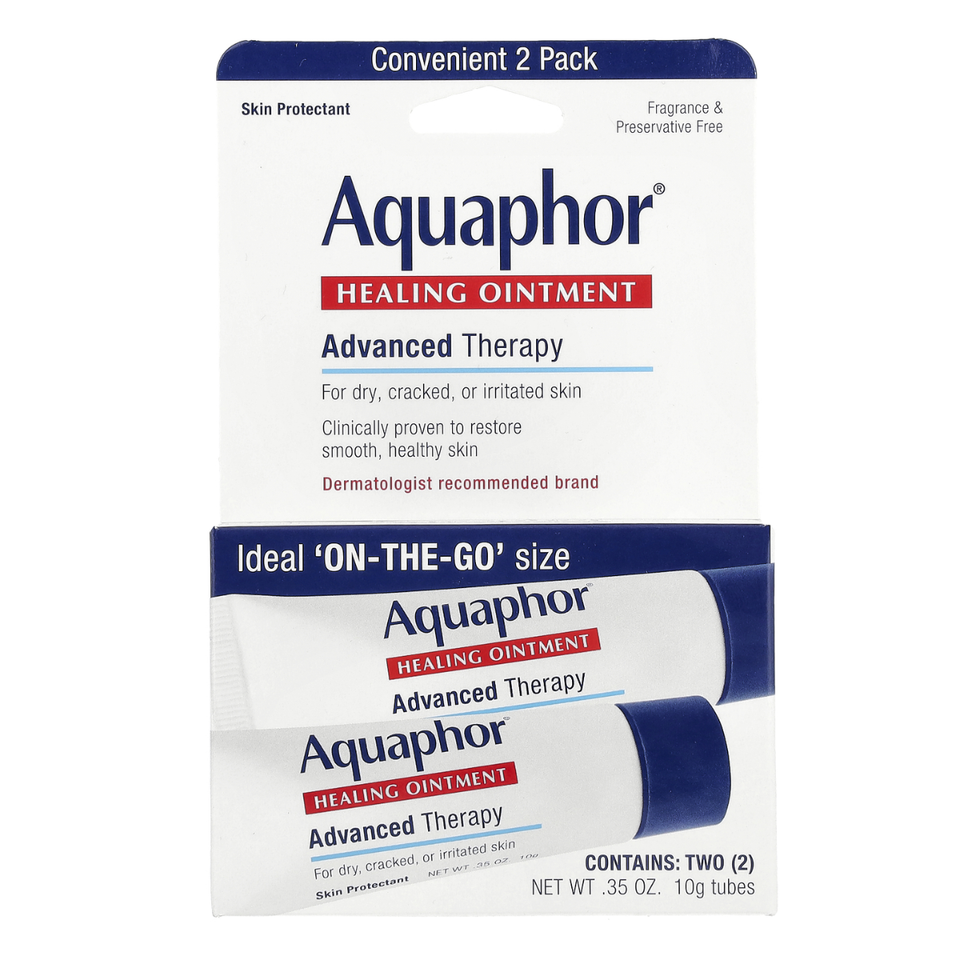 Aquaphor Advanced Therapy Heating Ointment, (10 g) Tubes - Pack of 2