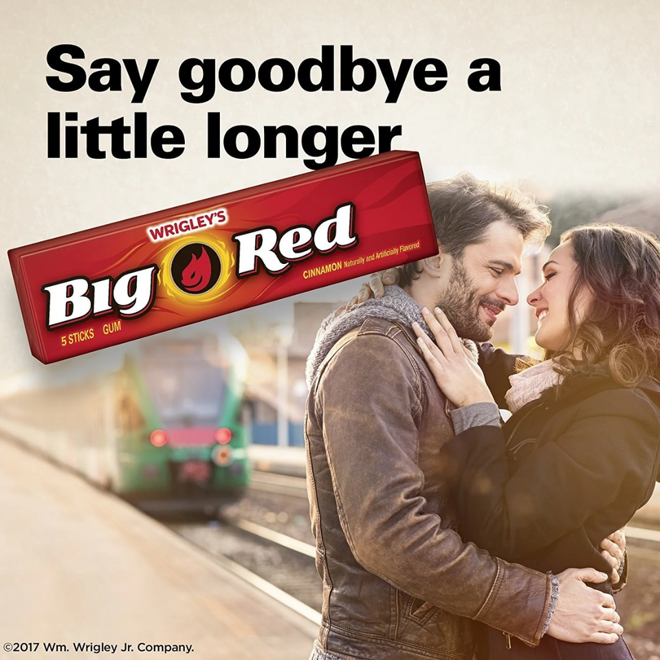 Wrigley’s Big Red Cinnamon Chewing Gum Twin Box Pack – 40 Packs (100 Sticks) USA Import