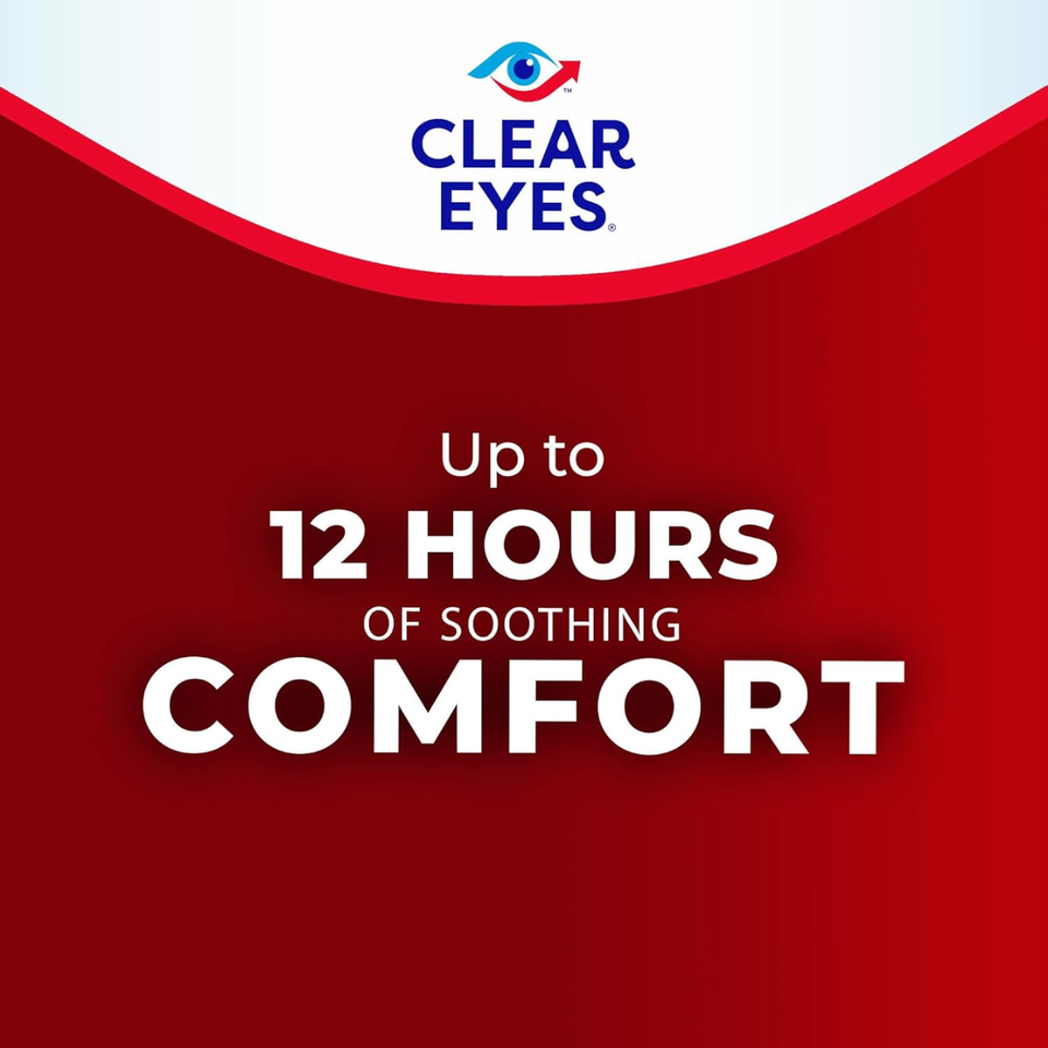 Clear Eyes Maximum Redness Relief Eye Drops – 12 Hours Comfort - 15mL