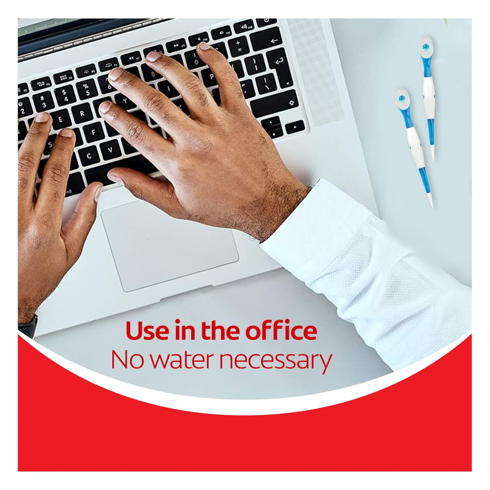 Colgate Wisp MaxFresh Peppermint Mini-Brush Pack – Waterless On-the-Go Oral Care - 24 Count