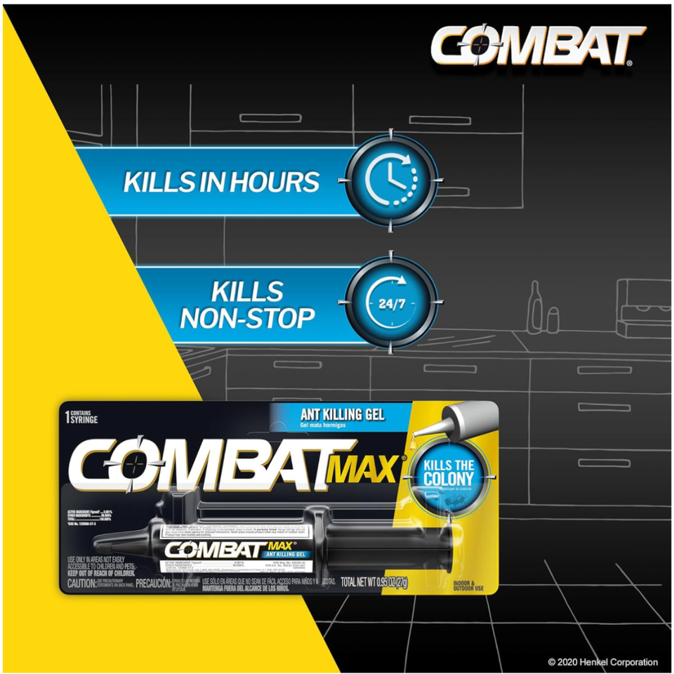 Combat Indoor and Outdoor Ant Killing Gel, 27 Gram