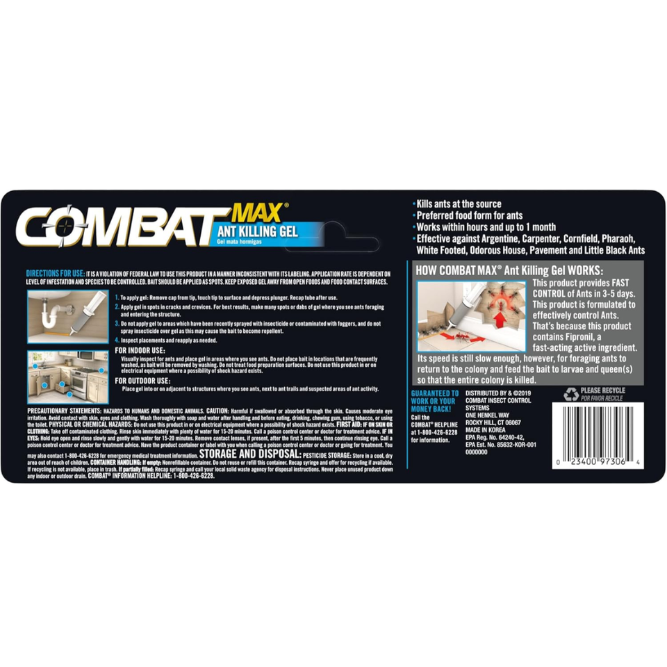 Combat Indoor and Outdoor Ant Killing Gel, 27 Gram