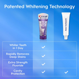 Crest 3D White Brilliance Toothpaste, Deep Stain Remover for Advanced Whitening – 59g