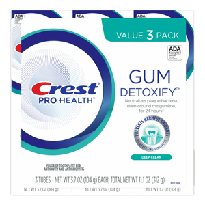 Crest Toothpaste Gum Detoxify - Pack of 3 (408g) - USA Import