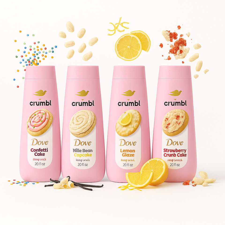 Dove Crumbl Limited Edition Body Wash 591 ml Collection | Imported from USA | Available in UK