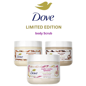 Dove Limited Edition Body Scrub – Sugar Cookie, Gingerbread & Hot Cocoa, (443.6 ml) Each