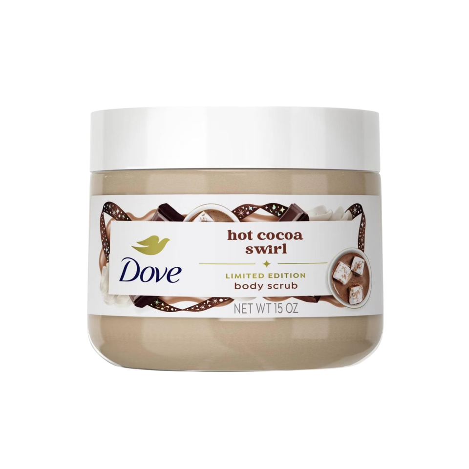 Dove Limited Edition Body Scrub – Sugar Cookie, Gingerbread & Hot Cocoa, (443.6 ml) Each