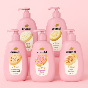 Dove Crumbl Limited Edition Hand Washes – 5 Dessert-Inspired Scents, (355 ml) Each