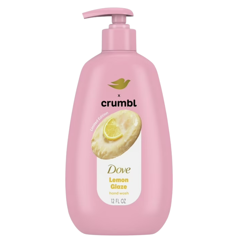 Dove Crumbl Lemon Glaze Hand Wash & Body Scrub Gift Set – Limited Edition Sweet Care - USA Import