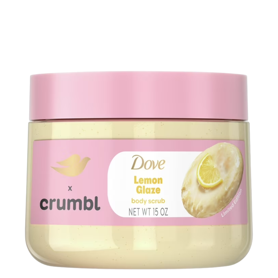 Dove Crumbl Lemon Glaze Hand Wash & Body Scrub Gift Set – Limited Edition Sweet Care - USA Import