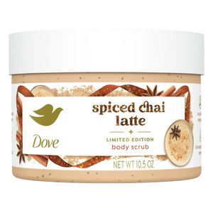 Dove Limited Edition Spiced Chai Latte Body Scrub with Moisturizing Cream, (298 g)