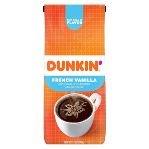 Dunkin’ French Vanilla Ground Coffee, 355 ml – Imported from USA