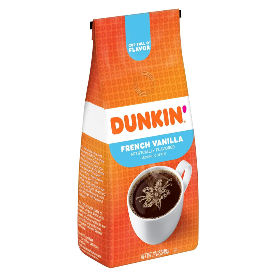 Dunkin’ French Vanilla Ground Coffee, 355 ml – Imported from USA
