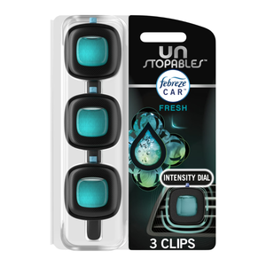 Febreze Unstoppables Car Air Fresheners, 3 Pack - 2 ml - USA Import