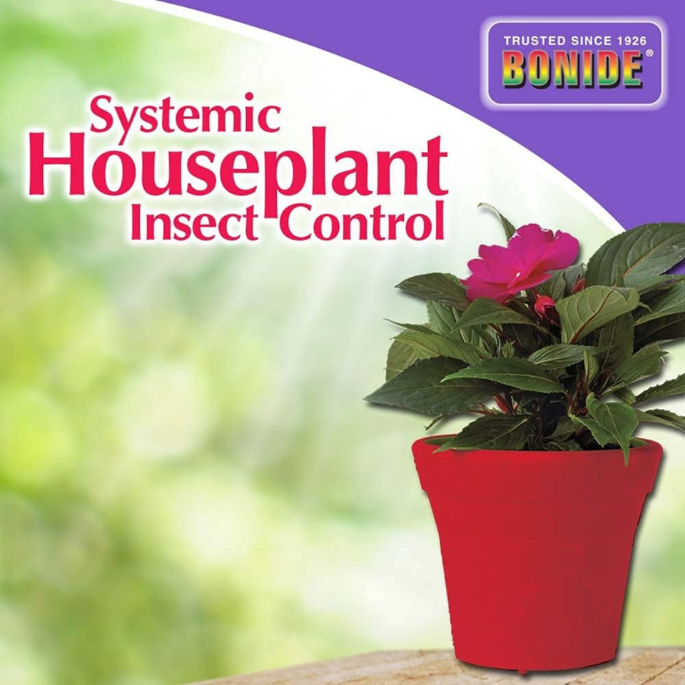 Bonide Systemic Houseplant Insect Control – Protects Indoor & Outdoor Plants from Aphids & Whiteflie -  237 ml