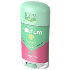 Mitchum Women Gel Antiperspirant Deodorant - Powder Fresh, 2.25 Oz (Pack of 2)