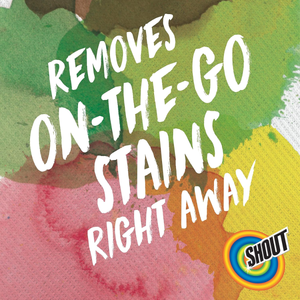 SHOUT Wipe & Go Instant Stain Remover Wipes, Textured On-The-Go, 12 Individually Wrapped