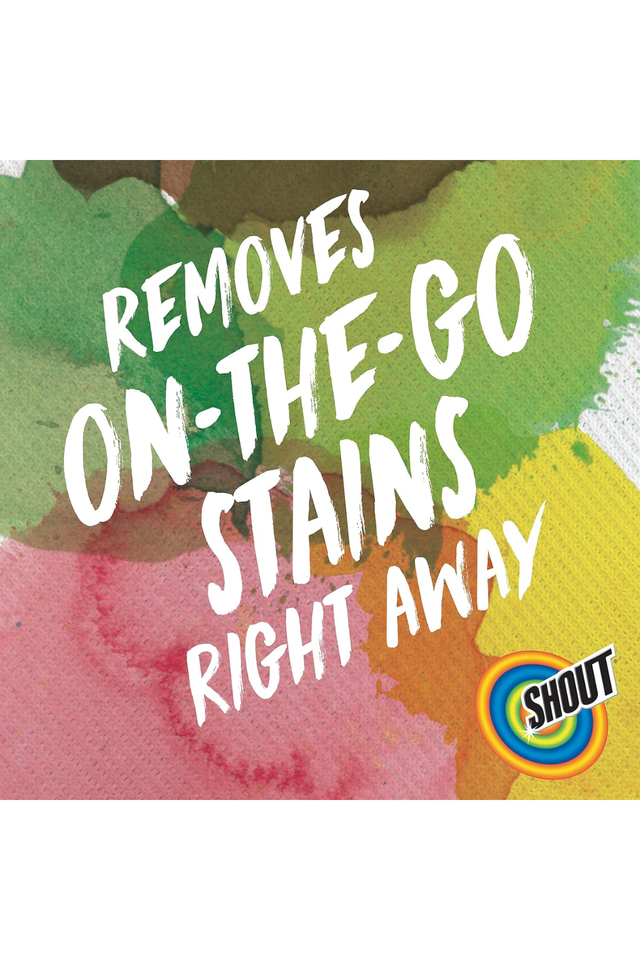 Shout Stain Remover Wipes, Unscented (12 Count, Pack of 3)