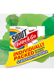 Shout Stain Remover Wipes, Unscented (12 Count, Pack of 3)