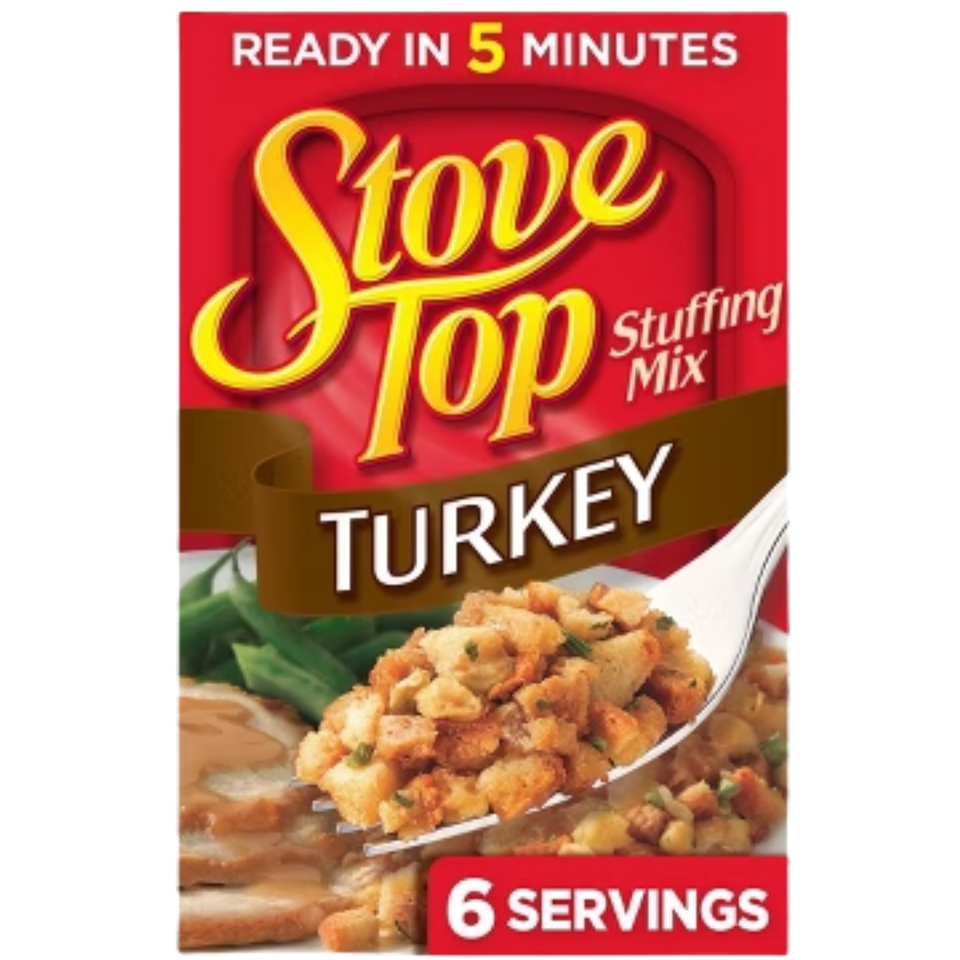 Stove Top Stuffing Mix – Chicken, Turkey & Cornbread (6 Servings Each) | Imported from USA