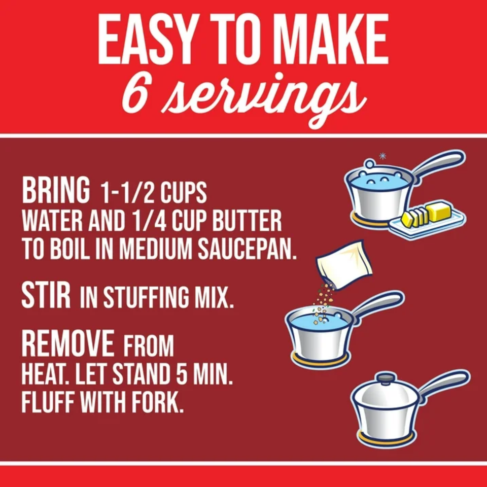 Stove Top Stuffing Mix – Chicken, Turkey & Cornbread (6 Servings Each) | Imported from USA