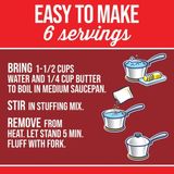 Stove Top Stuffing Mix – Chicken, Turkey & Cornbread (6 Servings Each) | Imported from USA