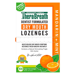TheraBreath Dry Mouth Lozenges – Mandarin Mint, 100 Wrapped Lozenges, Imported From USA, Dispatch From UK