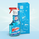 Windex Original Glass Cleaner Spray, Streak-Free Shine, 680 ml Bottle Made with 100% Ocean Bound Plastic