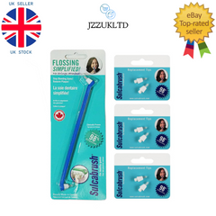 1 Sulcabrush Handle and 3 Replacement Tip Packs Bundle