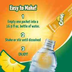 Crush, Sugar Free, Powder Drink Mix, Pineapple, 6ct, on-the-Go