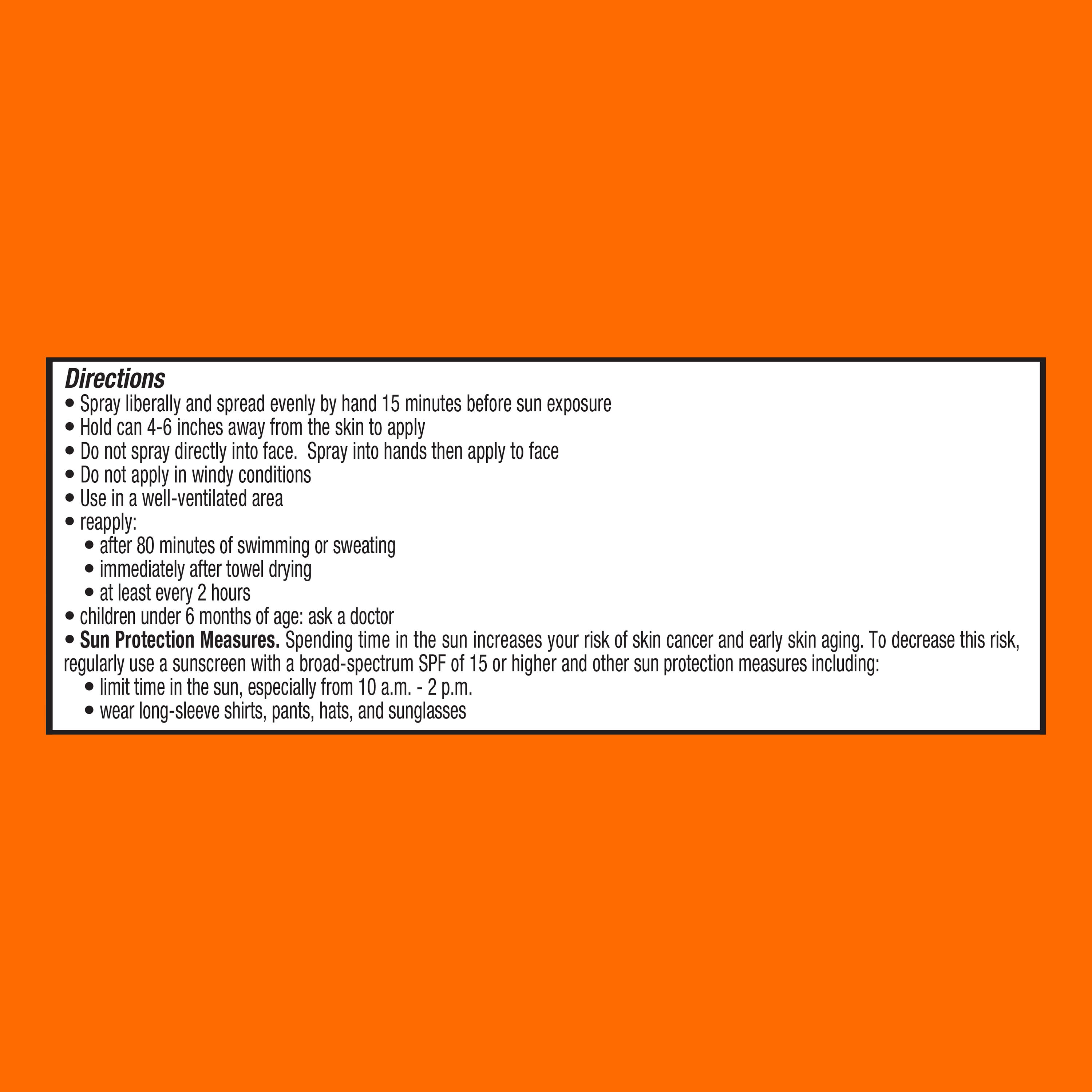 Equate Sport Broad Spectrum Sunscreen Spray, SPF 50, Twin Pack