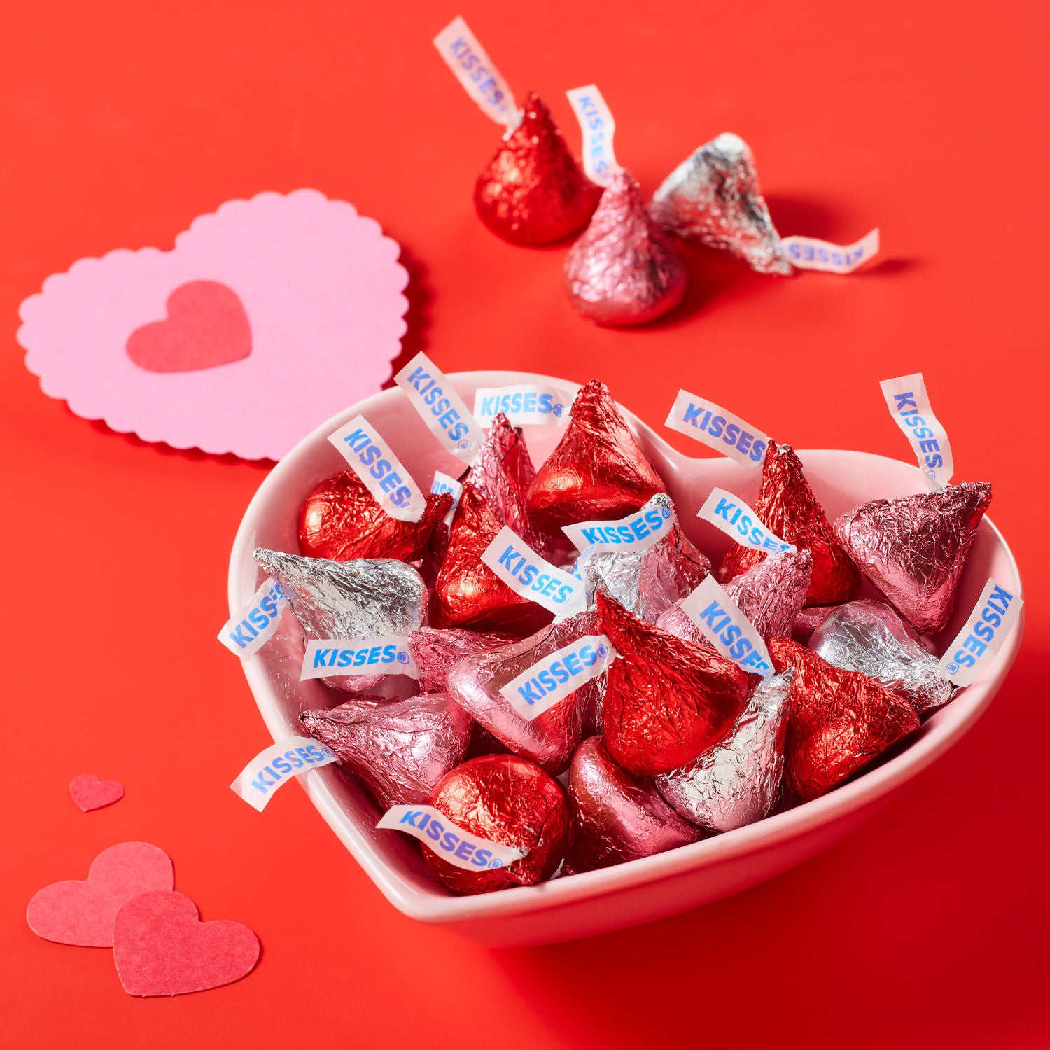 Hershey's Kisses Milk Chocolate Valentine's Day Candy, Bag 10.1 oz