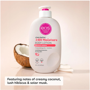 eos Shea Better Body Lotion - Coconut Waters, Made for Dryness, (473 ml) - Imported From USA - Available In UK