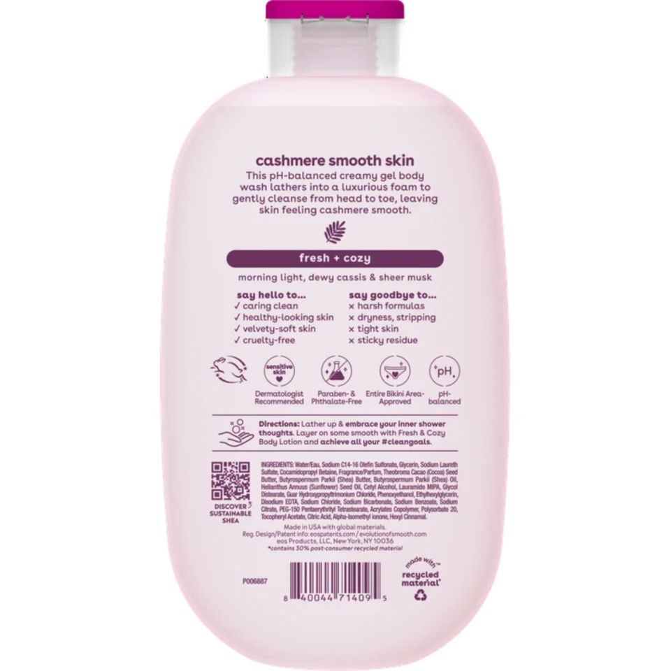 eos Shea Better Cashmere Body Wash - Fresh & Cozy (473 ml) - Imported From USA - Dispatch From UK