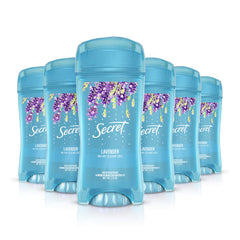 Secret Clear Gel Lavender Antiperspirant & Deodorant 2.6 Oz - 6 Pack