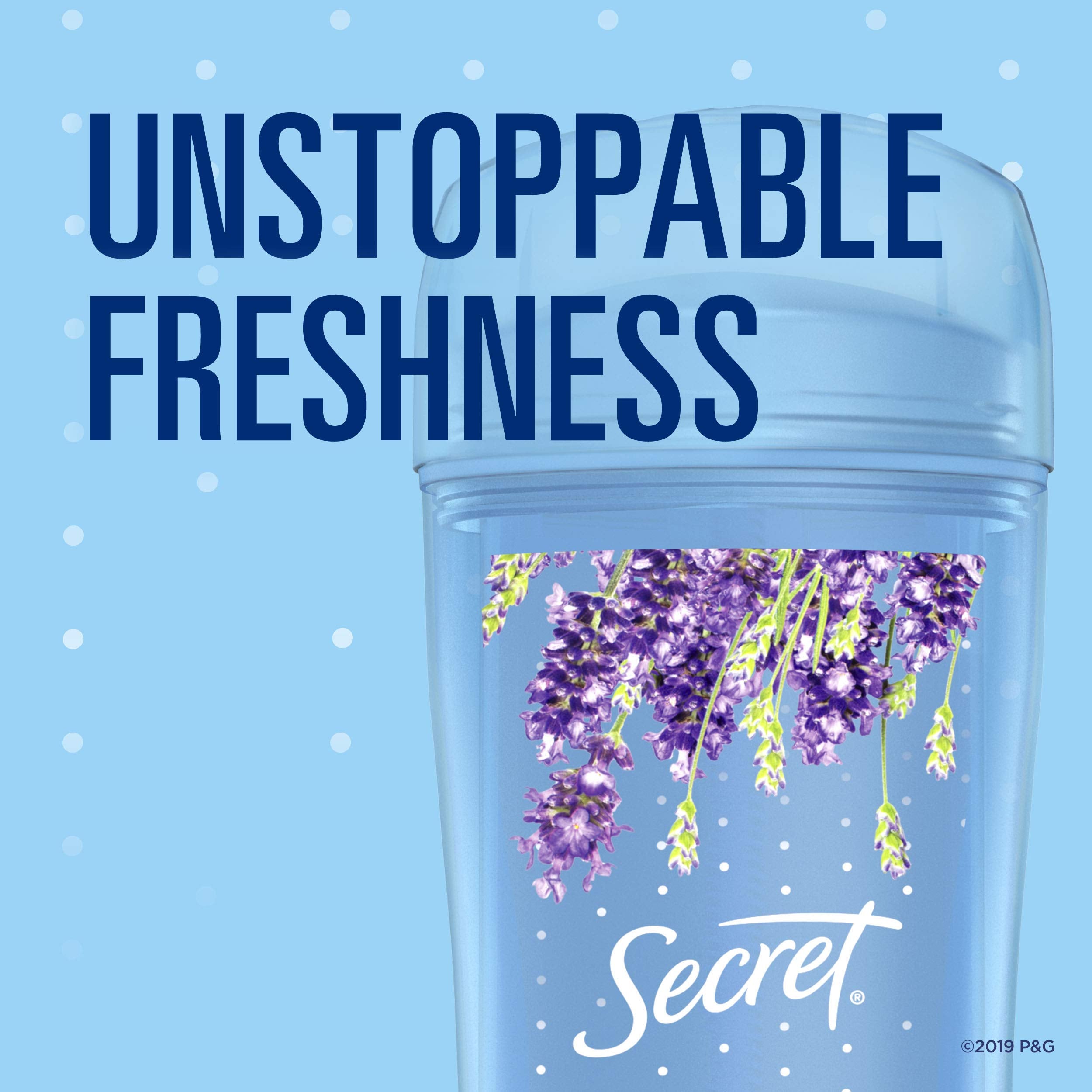 Secret Clear Gel Lavender Antiperspirant & Deodorant 2.6 Oz - 6 Pack