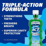ACT Anticavity Fluoride Mouthwash Mint 18 fl. oz. (532 ml) - USA Import