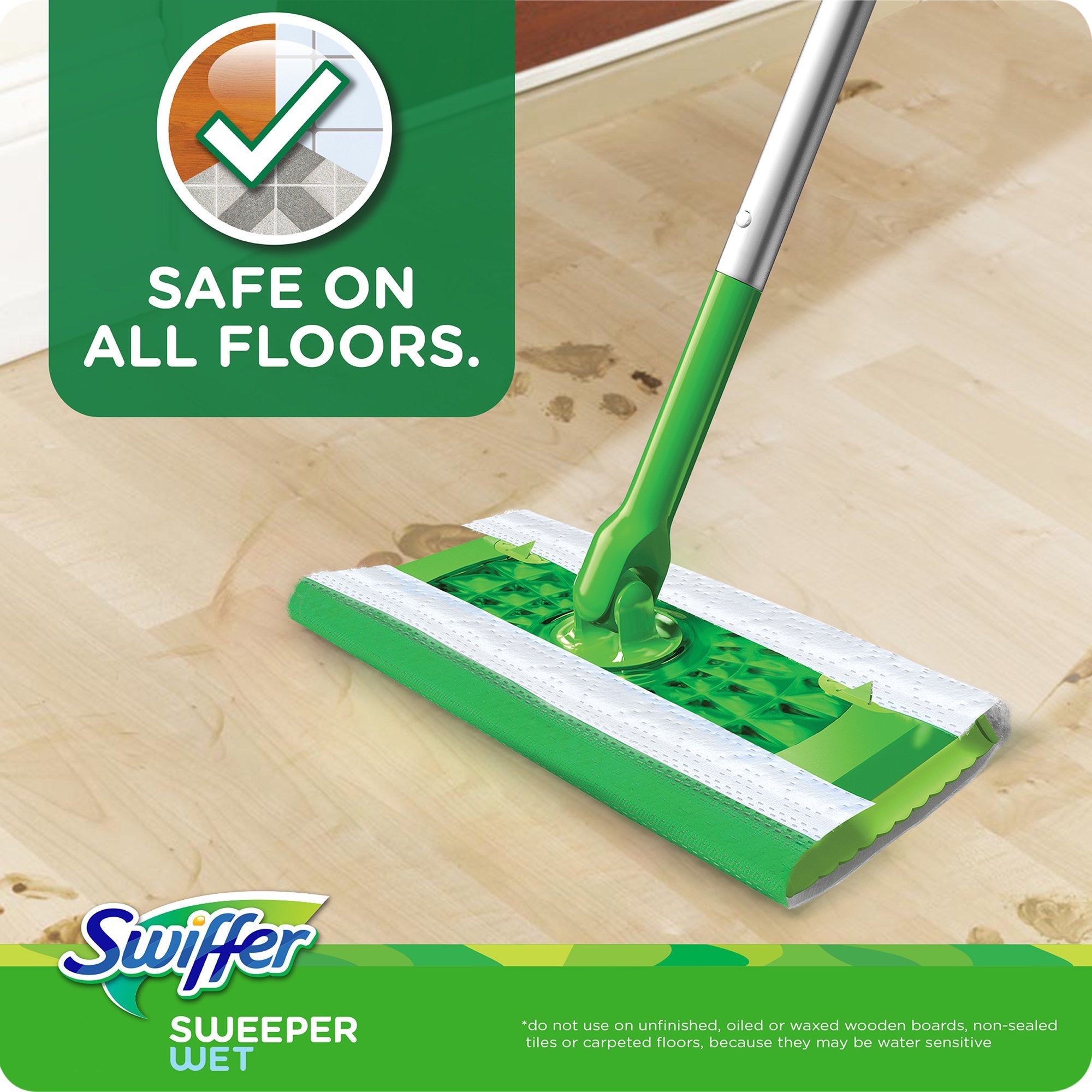 Swiffer Sweeper Wet Pad Refills, Gain Original Scent, 24 Ct