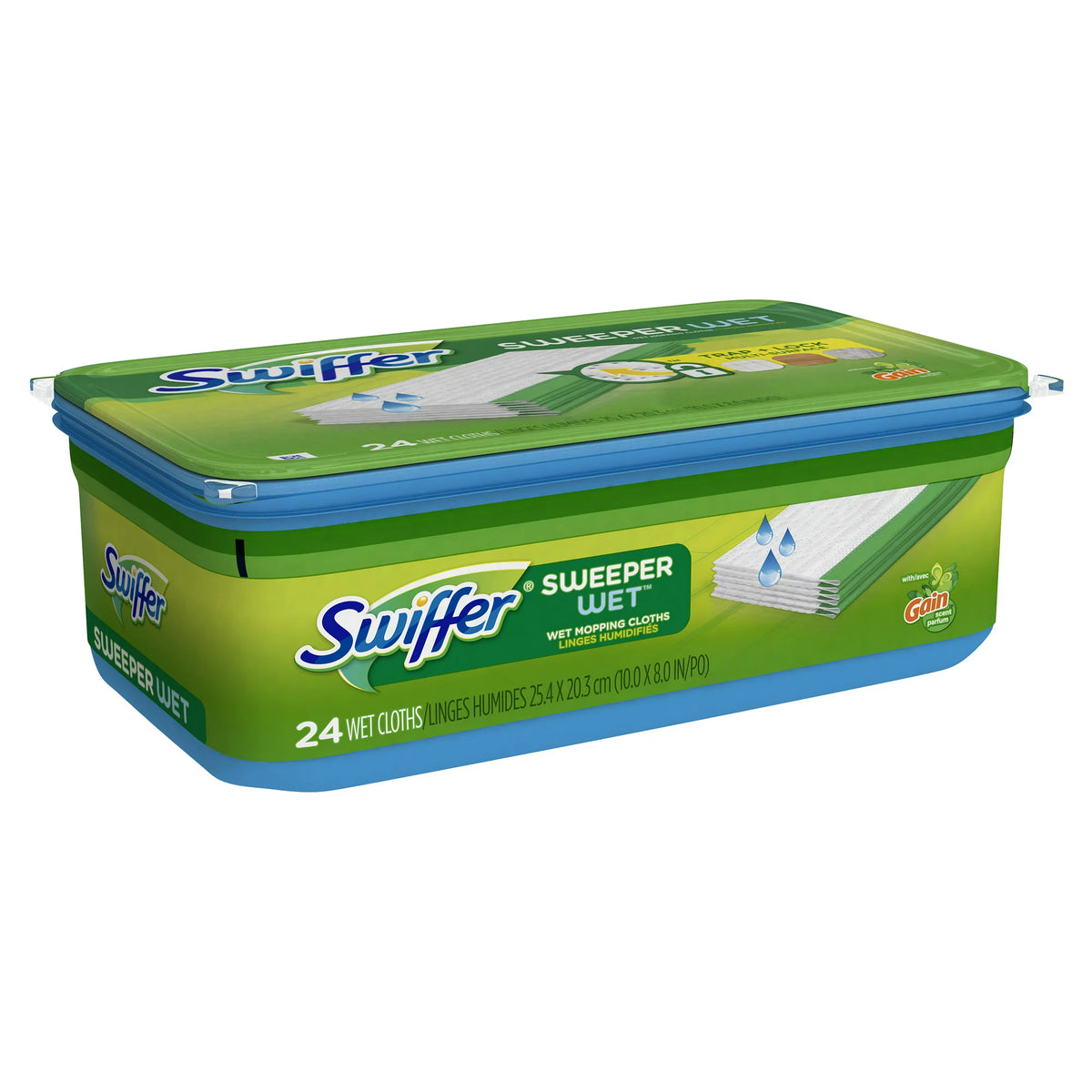Swiffer Sweeper Wet Pad Refills, Gain Original Scent, 24 Ct