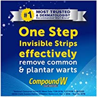 Compound W Maximum Strength One Step Invisible Wart Remover Strips, 14 CT, 1 Pack