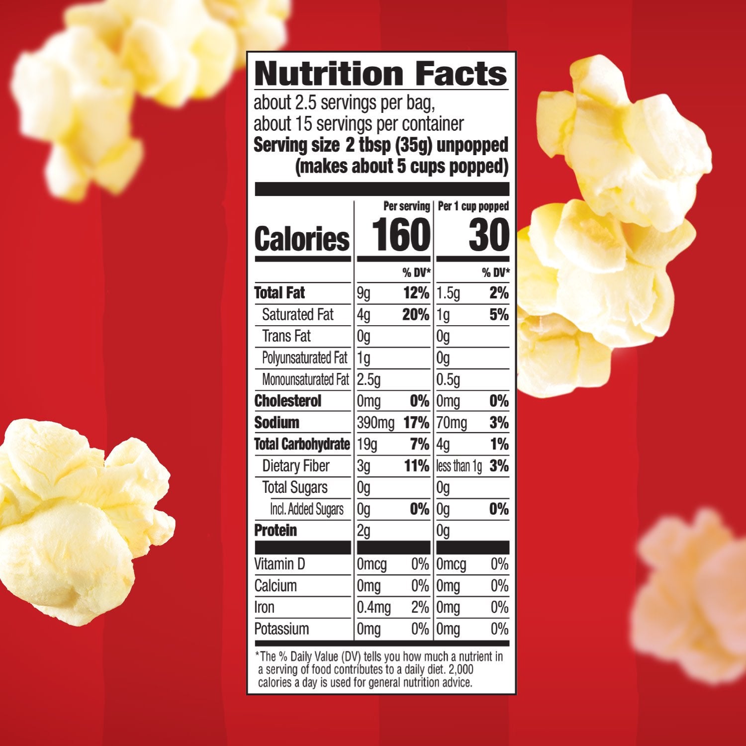 Orville Redenbacher's Ultimate Butter Microwave Popcorn, 3.29 Oz, 93.3g, 12 Ct