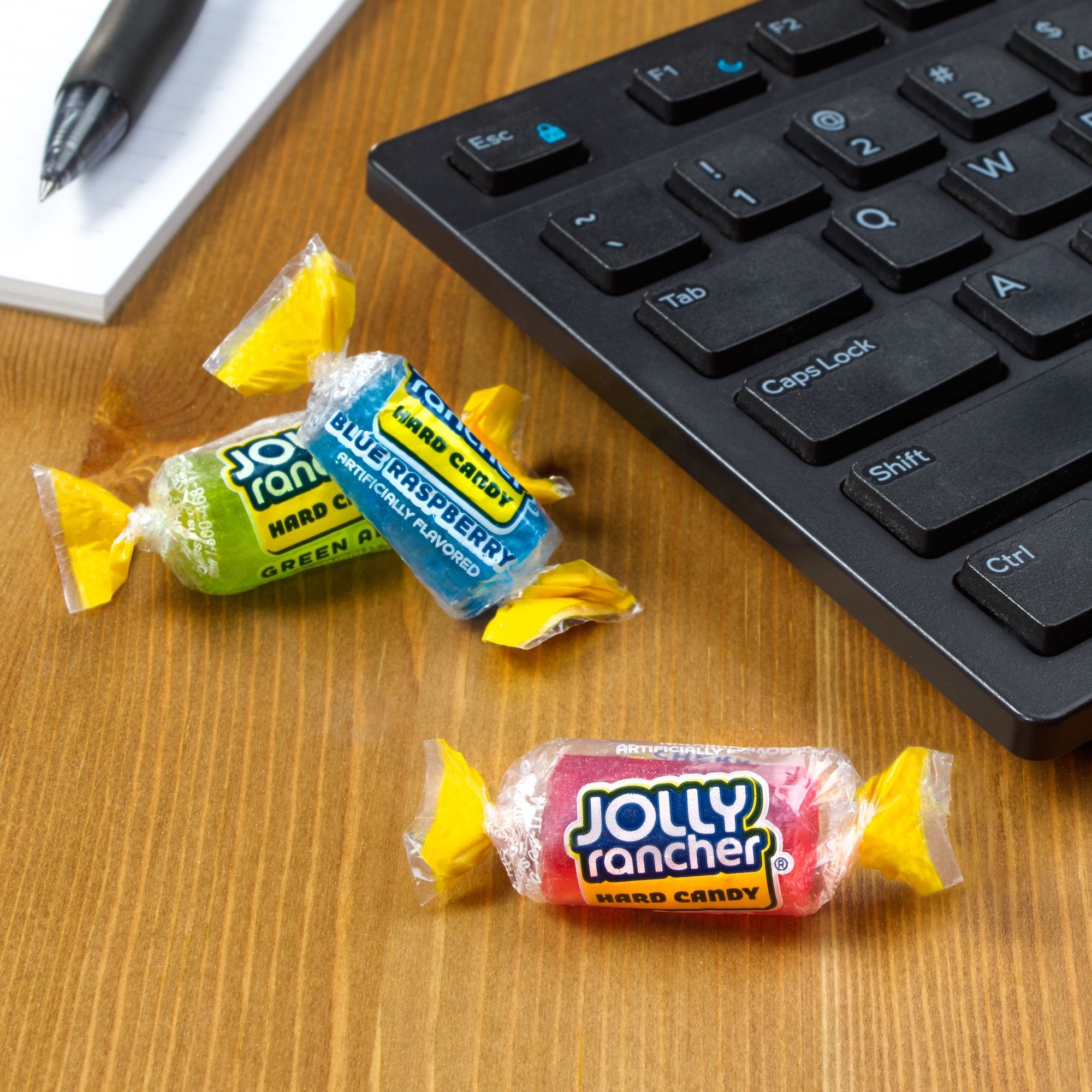 JOLLY RANCHER, Assorted Fruit Flavored Hard Candy, Individually Wrapped, 5 lb, Bag, 360 Pieces