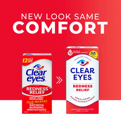 Clear Eyes Redness Eye Relief Lubricant Eye Drops, 0.5 fl oz
