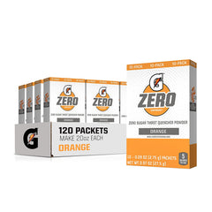 Gatorade Zero Sugar Thirst Quencher Powder Orange 0.97 Oz, 10 Count