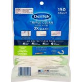 Dentek Triple Clean Floss Picks 150 Count, 3 Pack